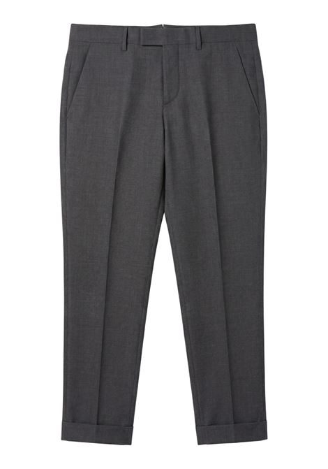PT Torino Grey Virgin Wool Trousers with Front Pleat Master Fit PT TORINO |  | CO-AFMAZ00CL10260